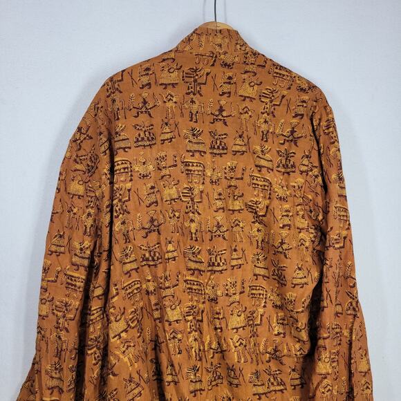 Vtg Chicos Shawl Cardigan Womens Medium Kimono Lagenlook Cottagecore Art To Wear - Picture 11 of 12